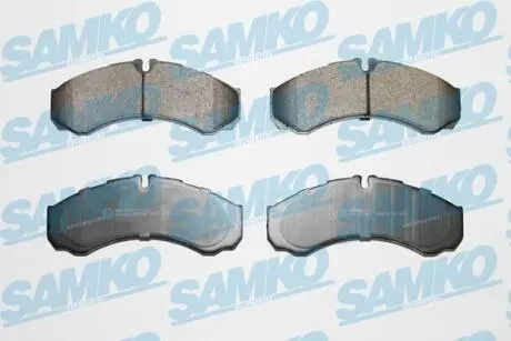 Тормозные колодки (перед/зад) (20.2 мм) (система BREMBO) Iveco 99-06 SAMKO 5SP684