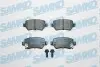 Тормозные колодки задние (система TRW) Opel Astra G Zafira 04- Combo 04- SAMKO 5SP811 (фото 1)