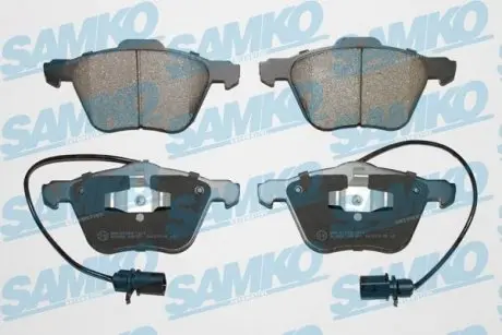 Тормозные колодки передние (20mm) VW Sharan, Ford Galaxy, Seat (16", ATE) 00- SAMKO 5SP971