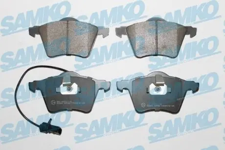 Тормозные колодки передние (19.3 мм) (с датчиком) (система ATE) Ford VAG 95-10 SAMKO 5SP982
