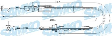 Трос зчеплення SAMKO C0030A