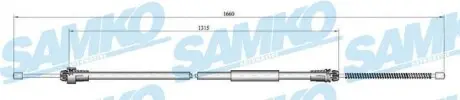 Трос зчеплення SAMKO C0611B