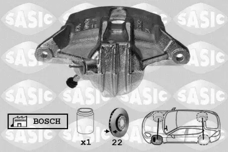 Супорт передній L 20mm (тип Bosch) Kangoo/Berlingo/Partner SASIC 6500022