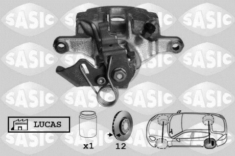 Супорт гальмівний задній SASIC 6504022