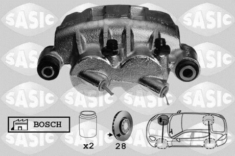 Супорт передній SASIC 6504031