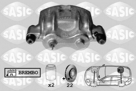 Супорт задній SASIC 6506040