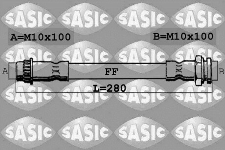 Шланг гальмівний SASIC 6600018