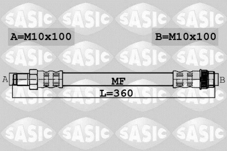 Гальмівний шланг SASIC 6604039