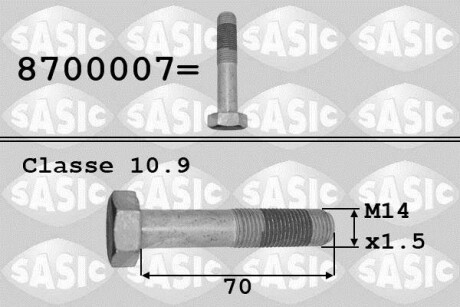 Болт коленвала SASIC 8700007