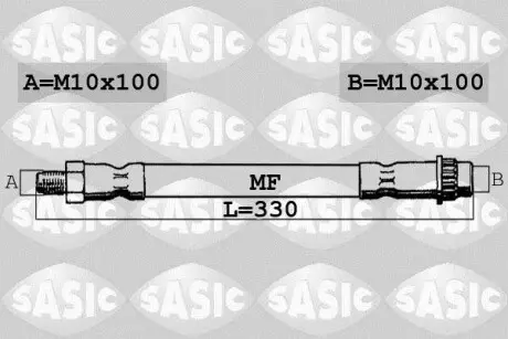 Шланг тормозной SASIC SBH4091