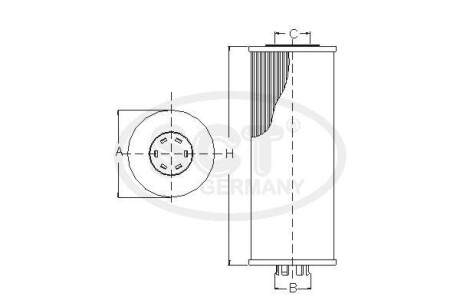 Фільтр масляний VW Golf V/Golf Plus 1.4 TSI (07-09) (SH 4025 P) SCT SCT Germany SH4025P