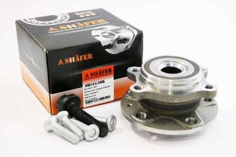 Маточина передня VW, Golf V-VI, 04-, (4 болти), ABS+, монт. ккт.+ SHAFER SH154.56K