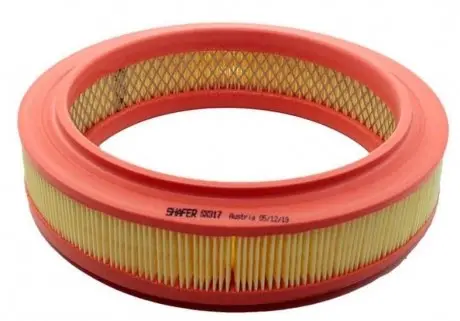 Фільтр повітряний Renault Clio I, Megane I, Rapid, Super 5, 11, 19, 21, Accord, 1.4-1.8, 83-03 (з металевою сіткою по внутрішньому контуру) SHAFER SX317
