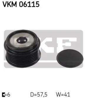 Шків генератора SKF VKM 06115