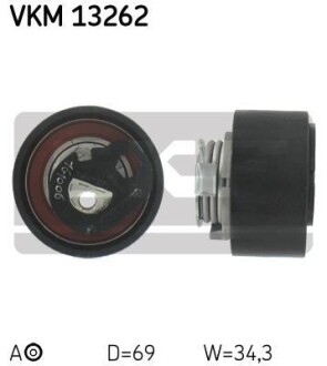 Ролик модуля натяжителя. SKF VKM 13262