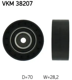 Ролик модуля натяжителя. SKF VKM 38207