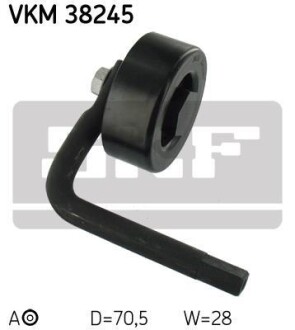 Ролик модуля натяжителя. SKF VKM 38245