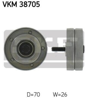 Ролик модуля натягувача. SKF VKM 38705