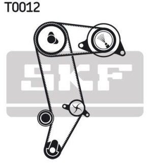 Комплект (ремінь+ролики) SKF VKMA 01040