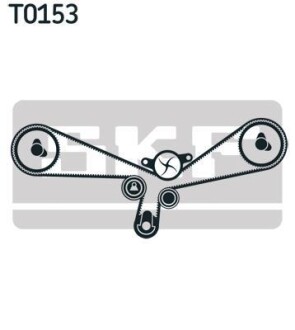 Комплект (ремень+ролики) SKF VKMA 01903