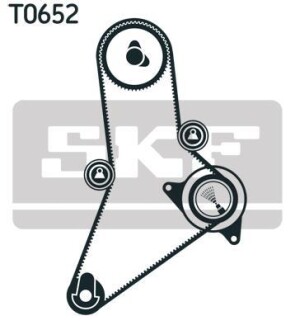 Комплект (ремінь+ролики) SKF VKMA 02384