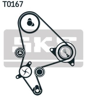 Комплект (ремень+ролики) SKF VKMA 03264