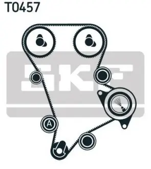 Комплект (ремінь+ролики) SKF VKMA 94509-2