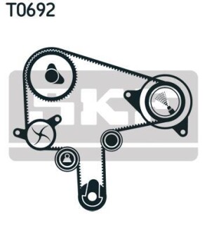 Роликовый модуль натяжителя ремня (ролик, ремень) SKF VKMA 94619