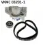 Комплект (ремінь+ролик+насос) SKF VKMC 03201-1 (фото 1)
