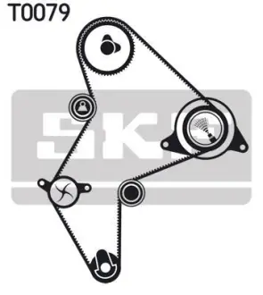 Комплект (ремінь+ролик+помпа) SKF VKMC 03251