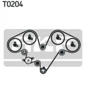 Комплект (ремінь+ролик+помпа) SKF VKMC 03902-2