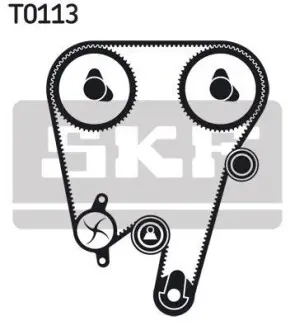 Комплект (ремінь+ролик+насос) SKF VKMC 06603