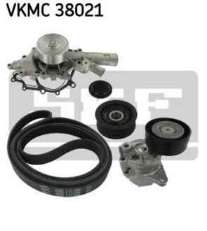 Водяна помпа+ к-кт ременя SKF VKMC 38021