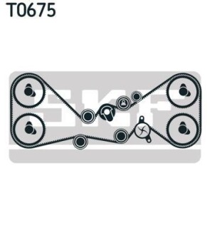 Комплект (ремінь+ролик+помпа) SKF VKMC 98115-4