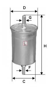 Фільтр паливний Volvo S40/S60/S80/V40/V70 1.6-2.9i 95-10/Mitsubishi Carisma 1.8 16V 97-06 SOFIMA S1747B