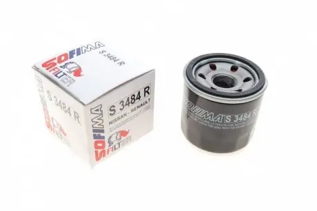Фільтр масляний Renault Megane III 2.0CVT 09-/IV 1.6TCe 16-/Laguna III 2.0/3.5i 07-15 SOFIMA S 3484 R
