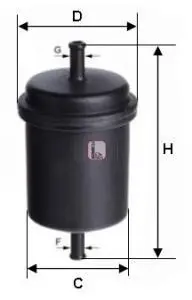Фiльтр паливний citroen zx / bx / xantia 1.4,1.6,1.8,2.0 89-96р. (СПЕЦВИКУП) SOFIMA S3900B