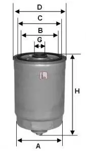 Фільтр паливний Volvo S60/S80/V70/XC70/XC90 2.4D 01-10 SOFIMA S 4441 NR