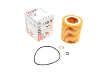 Фильтр масляный BMW (E90/F30)/5 (E60/F10) 05-16 (N52/N53/N20/N55) SOFIMA S 5058 PE