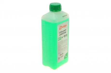 Антифриз (зелений) G11 (1kg) (-35°) (готовий до застосування) Solgy 503004