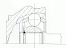 ШРУС SKODA/VW Fabia/Octavia/Bora/Golf/Polo "1,4-2,3 "98-10 SPIDAN 25307 (фото 2)