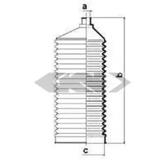 Фото пильовик кермового механізму SPIDAN 83855 Пильовик кермового механізму SPIDAN 83855
