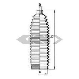 Пильовик рульового механізма SPIDAN 84059