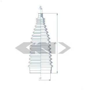 Пильовик рульового механізма SPIDAN 84195