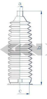 Пильовик рульового механізма SPIDAN 84228