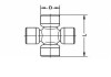 Хрестовина SPIDAN U 325 (фото 2)