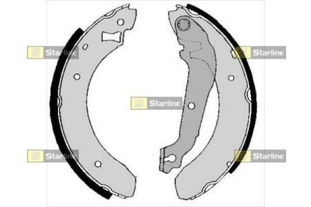 Тормозные колодки барабанные STARLINE BC 01380B