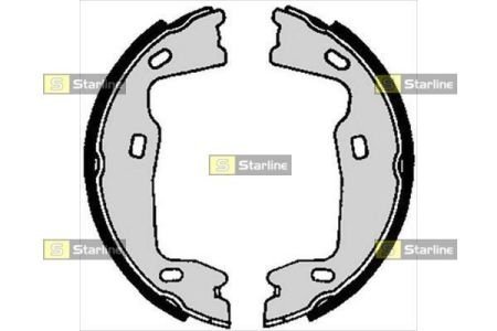 Тормозные колодки барабанные STARLINE BC 02570