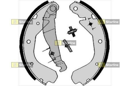 Тормозные колодки барабанные STARLINE BC 04640