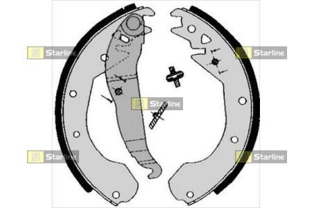 Тормозные колодки барабанные STARLINE BC 04650